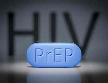HIV PrEP - A bottle of pre-exposure prophylaxis (PrEP) medication, a preventive measure against HIV.