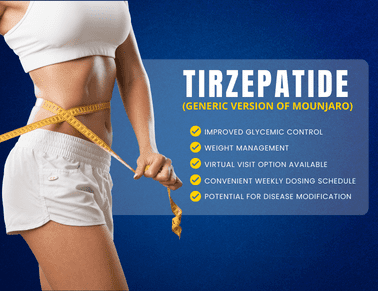 Tirzepatide - A pharmaceutical vial containing the innovative medication for diabetes management.